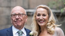 Jerry Hall Marries Media Mogul Rupert At St Brides Church