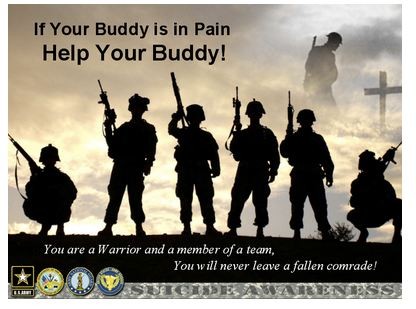 U.S. military suicide awareness poster