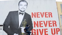 Leonardo DiCaprio Oscar Street Art Mural