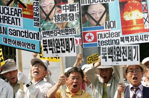 Protests against North Koreas Nuclear Testing