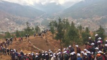 Bhutanese Plant 108,000 Tree Saplings In Honor of The Crown Prince