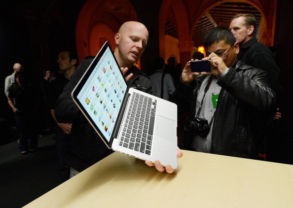  The new 13-inch MacBook Pro is dispalyed after it was unveiled during an Apple special event at the historic California Theater on Oct. 23, 2012 in San Jose, California. 2016 rumors claim that it will already be touchscreen and detachable. (Photo: Kevork