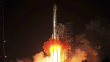 A Long March 3B rocket carrying the Chang'e-3 lunar probe in 2013.
