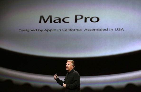 Apple Senior Vice President of Worldwide Marketing Phil Schiller announces the new Mac Pro during an Apple announcement at the Yerba Buena Center for the Arts on Oct. 22, 2013 in San Francisco, California. The tech giant is expected to announce its new iP