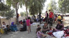 Displaced Yazidis take refuge in Dohuk province, August 7, 2014.