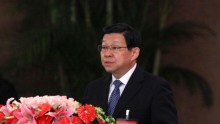 he Ministry of Commerce (MC) minister Chen Deming delivers a speech during the 12th China Development Forum at Diaoyutai National Guesthouse on March 20, 2011 in Beijing, China. The 12th China Development Forum runs from March 20 to 21 in Beijing with the