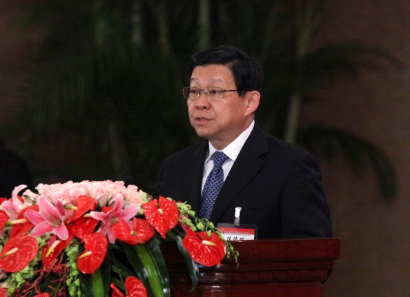 he Ministry of Commerce (MC) minister Chen Deming delivers a speech during the 12th China Development Forum at Diaoyutai National Guesthouse on March 20, 2011 in Beijing, China. The 12th China Development Forum runs from March 20 to 21 in Beijing with the