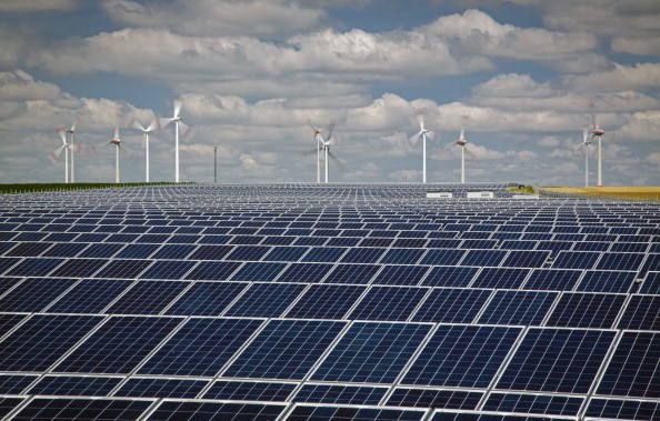 China  and India led investment in renewable energy.  