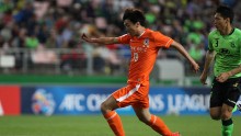 Shandong Luneng striker Yang Xu