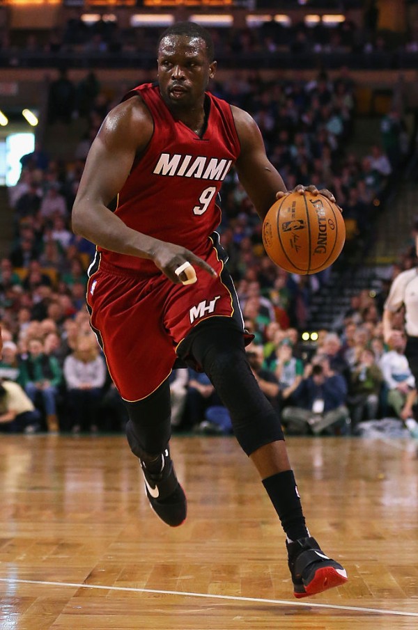 Miami Heat forward Luol Deng