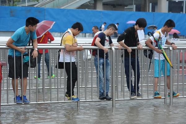 Heavy Rainstorm Hits Shanghai