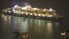 Cruise Ship Departing Hong Kong