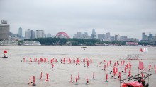 More than 3,500 participants in 38 teams attend the 42nd International Yangtze River Crossing Activity at Wuhan section of Yangtze River on July 16, 2015 in Wuhan, Hubei Province of China. (Photo: ChinaFotoPress/ChinaFotoPress via Getty Images)