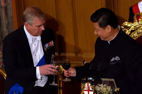 Prince Andrew and Chinese Premiere  Xi Jinping 