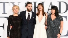 Sam Taylor-Johnson, actors Jamie Dornan, Dakota Johnson and author E.L. James attend the UK Premiere of 'Fifty Shades Of Grey' at Odeon Leicester Square on Feb. 12, 2015 in London, England. (Photo: Ian Gavan/Getty Images)