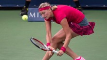 Wimbledon champion Petra Kvitova bows out early at the Western and Southern Open in Cincinnati