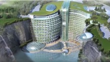 Shanghai starts major facelift to build first subterranean luxury hotel.