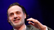 Andrew Lincoln plays the fictional character Rick Grimes. 
