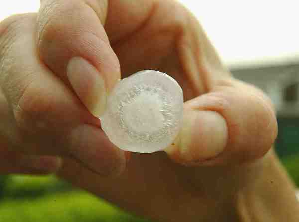 GBR: Hailstones Fall In Alton