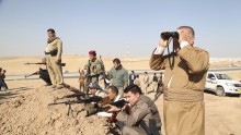 Kurdish forces fighting the ISIS