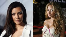 Kim Kardashian and Adrienne Bailon
