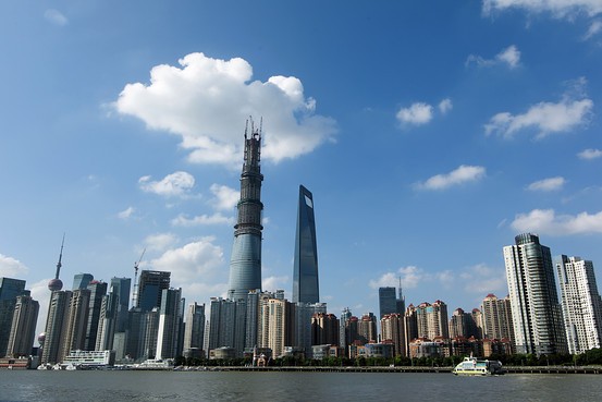 China's tallest building also has the world's fastest elevators.