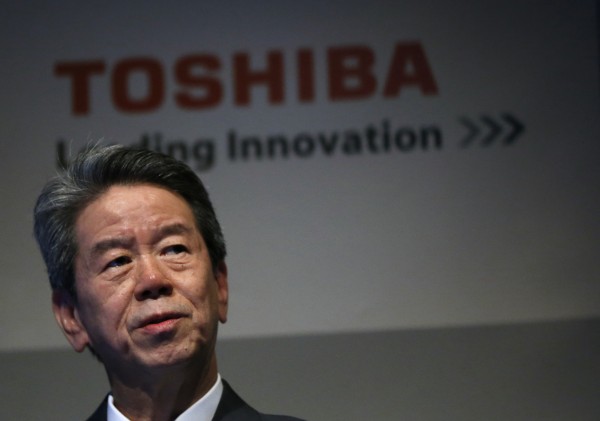 Toshiba president and CEO Hisao Tanaka