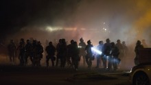 Ferguson Shooting: Tear gas used to disperse protesters