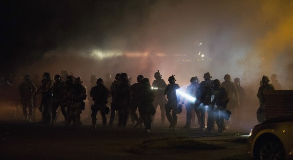 Ferguson Shooting: Tear gas used to disperse protesters