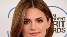 Actress Stana Katic attends the 2015 Film Independent Spirit Awards at Santa Monica Beach on February 21, 2015 in Santa Monica, California.