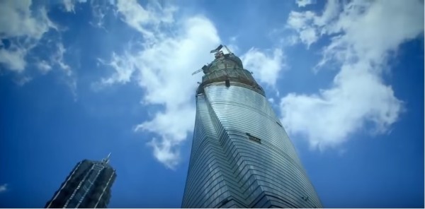 China's tallest building opens annex and basement area to public.
