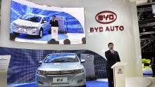 China's BYD Co. predicts car sales profit will increase five times higher than last year.