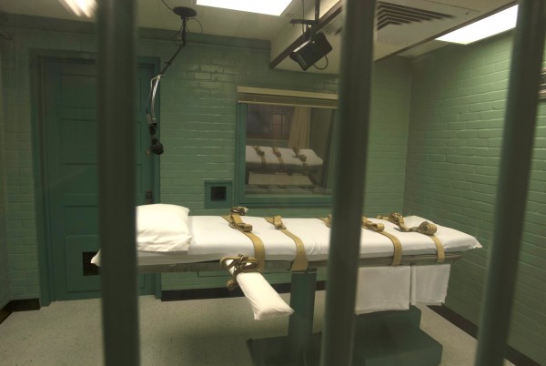 The death chamber where lethal injections are carried out