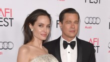 Angelina Jolie and Brad Pitt attend the premiere of 