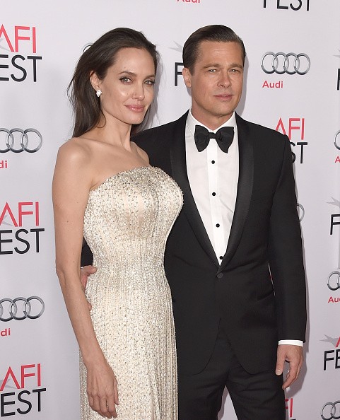 Angelina Jolie and Brad Pitt attend the premiere of "By the Sea."