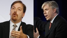 Chuck Todd, left, and David Gregory, future and past NBC TV 