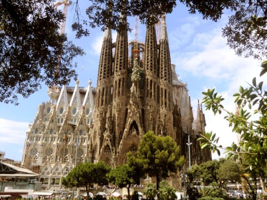 West plans on building a church similar to Barcelona's La Sagrada Familia. 