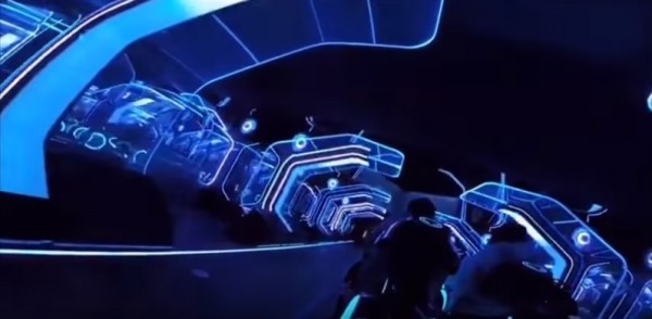 Shanghai Disneyland features TRON: Lightcycle ride, a lifelike replica from the 2010 movie 'TRON: Legacy'.