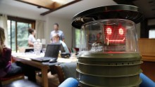HitchBOT at the home of its creators
