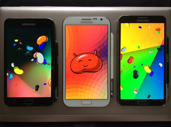 The currently available Galaxy Note Series (Original, 2 and 3)