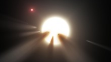 Cascading comets around a distant star