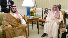 Saudi Crown Prince Mohammed bin Salman and Mohammed bin Nayef