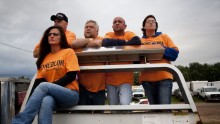 Fans and racers wore orange in honor of Kevin Ward Jr., who was killed at the racetrack on Aug. 9.