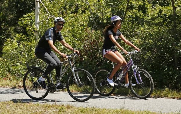 Biking Obama