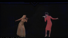 Christina Aguilera and Whitney Houston