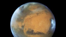 This image shows our neighbouring planet Mars, as it was observed shortly before opposition in 2016 by the NASA/ESA Hubble Space Telescope.