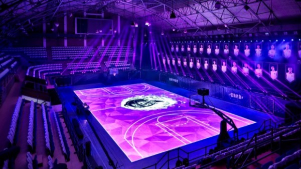 The First Touch-Sensitive LCD Basketball Court in the World