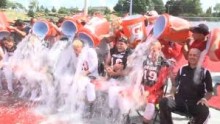 ALS ice bucket challenge turning fundraising heads while dousing heads with ice cold water
