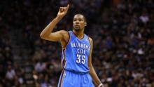Oklahoma City Thunder forward Kevin Durant