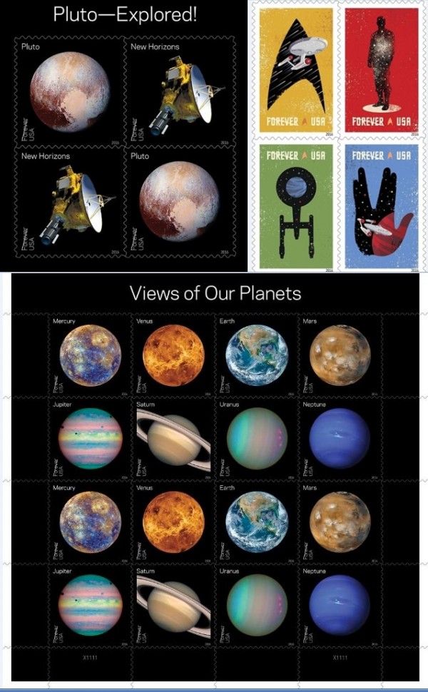 Cool space stamps